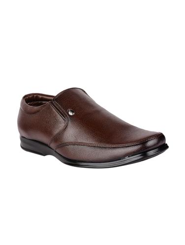 brown Faux Leather slip ons - 15336150 - Very Small Image - 1