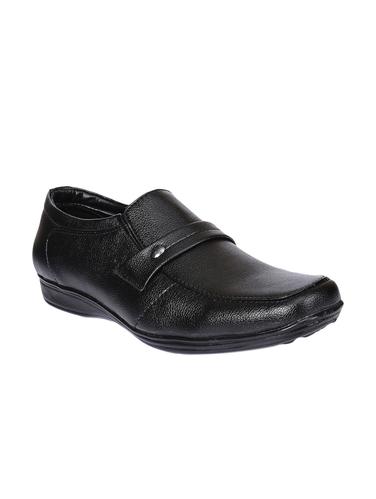 black Faux Leather slip ons - 15336155 - Very Small Image - 1