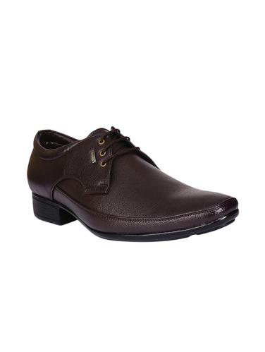 brown Leatherette lace-up derbys - 15336160 - Very Small Image - 1