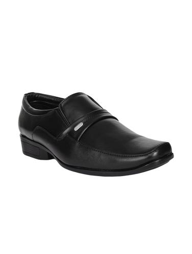 black leatherette formal slip ons - 15336166 - Very Small Image - 1