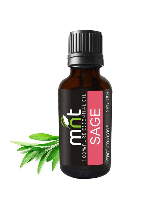 mnt sage essential oil (15ml) 100% pure natural & undiluted therapeutic grade & aromatherapy - 15336428 - Standard Image - 1
