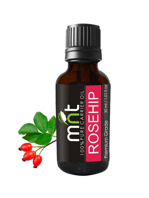 mnt rosehip cold pressed carrier oil (30ml) - pure natural for aromatherapy, skin & hair care - 15336581 - Standard Image - 1