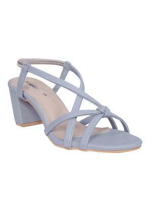 grey pu back strap sandals - 15338209 - Standard Image - 1
