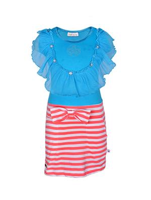 blue cotton frock - 15338459 - Standard Image - 1