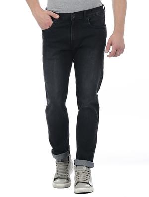 black cotton blend washed jeans - 15338485 - Standard Image - 1