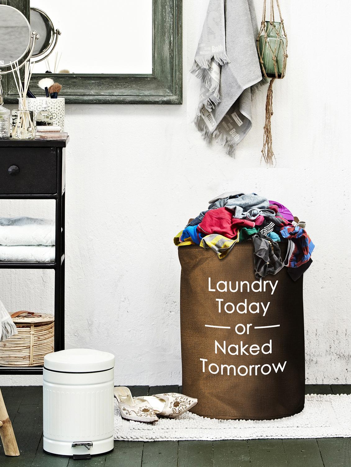Super Large Premium Coating Foldable Round Laundry bag with Carry Handle - 15338845 - Zoom Image - 1