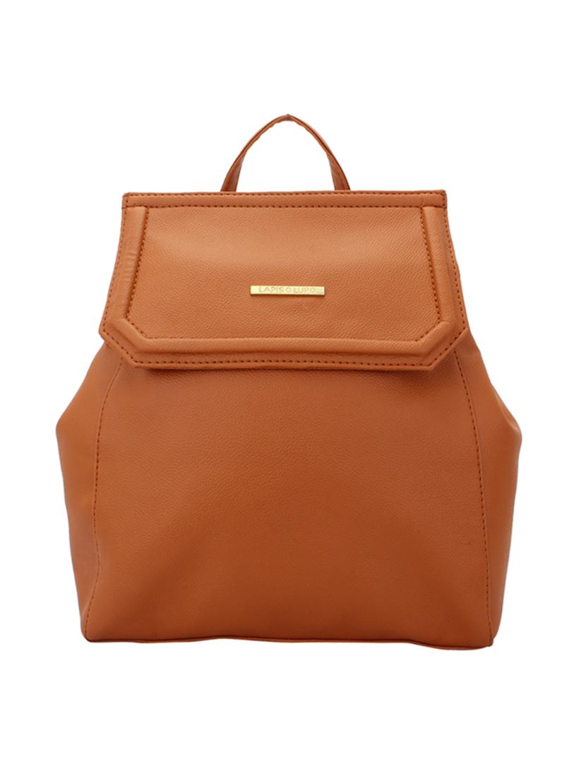 tan leatherette(up) regular backpack - 15338881 - Zoom Image - 1