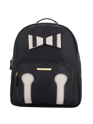 black leatherette regular backpack - 15338884 - Standard Image - 1