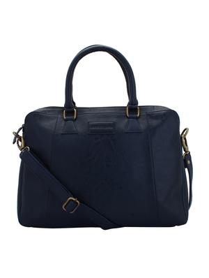 blue leatherette laptop bag - 15338885 - Standard Image - 1
