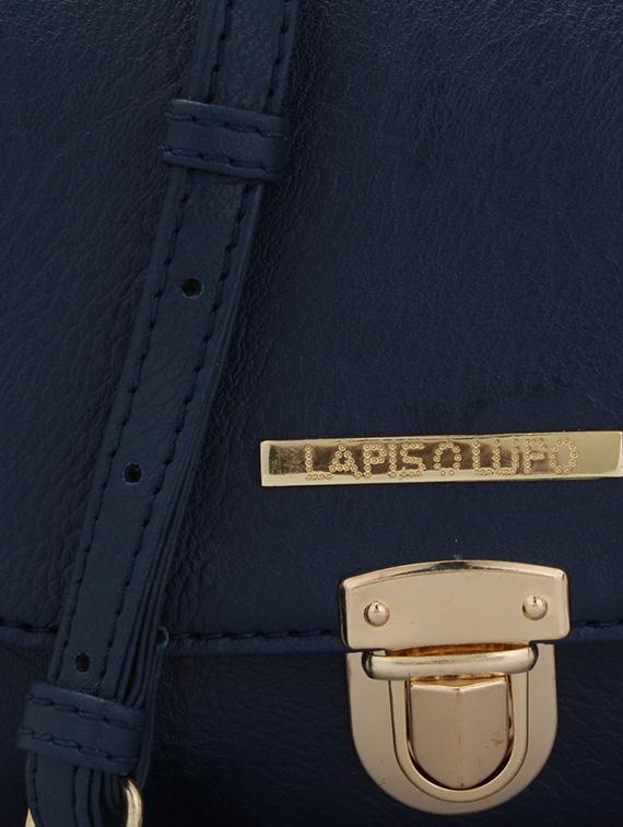 blue leatherette (pu) regular sling bag - 15338894 - Zoom Image - 4