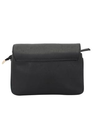 black leatherette (pu) regular sling bag - 15338903 - Standard Image - 2