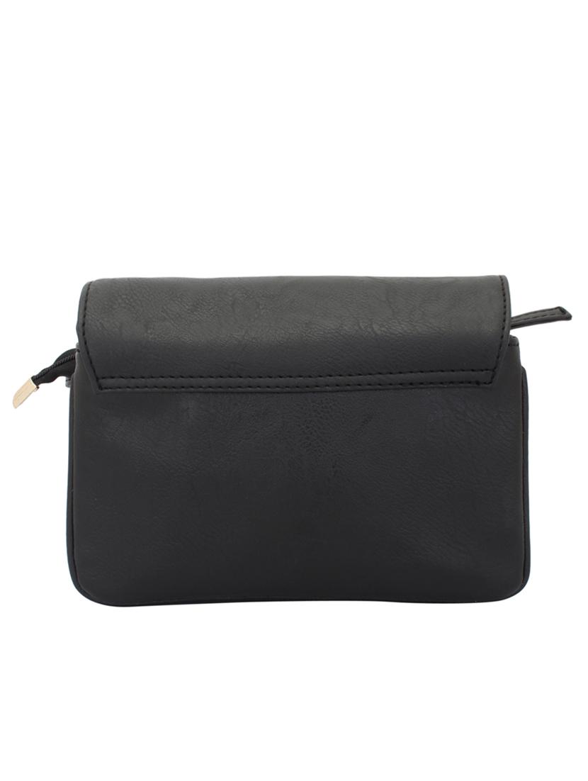 black leatherette (pu) regular sling bag - 15338903 - Zoom Image - 2