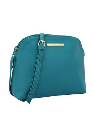 blue leatherette (pu) regular sling bag - 15338904 - Standard Image - 4