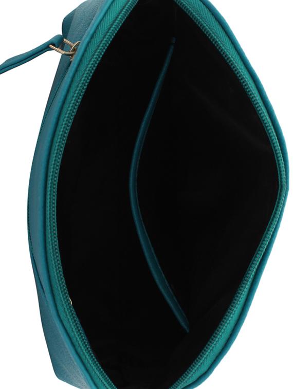 blue leatherette (pu) regular sling bag - 15338904 - Zoom Image - 3