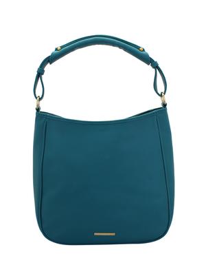 blue leatherette (pu) hobo handbag - 15338923 - Standard Image - 1
