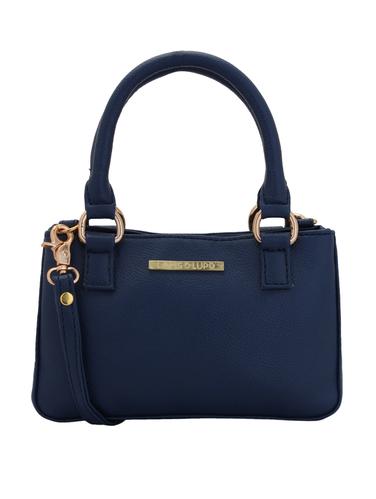 blue leatherette (pu) regular handbag - 15338929 - Very Small Image - 1