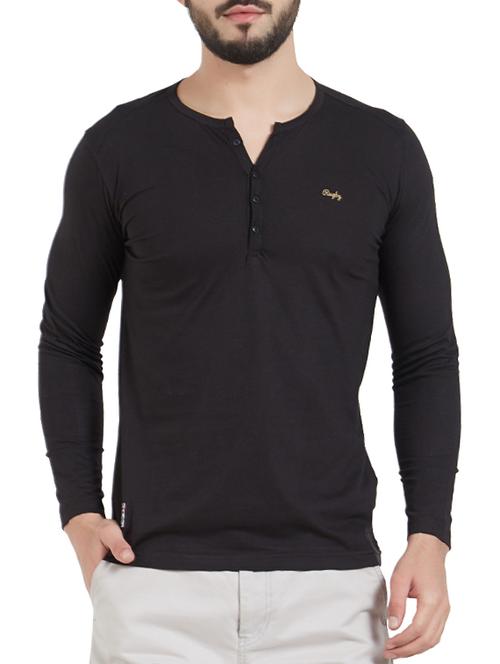 black cotton t-shirt - 15339164 - Standard Image - 1