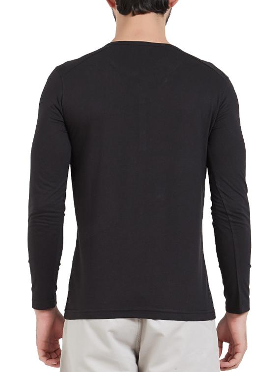 black cotton t-shirt - 15339164 - Zoom Image - 3