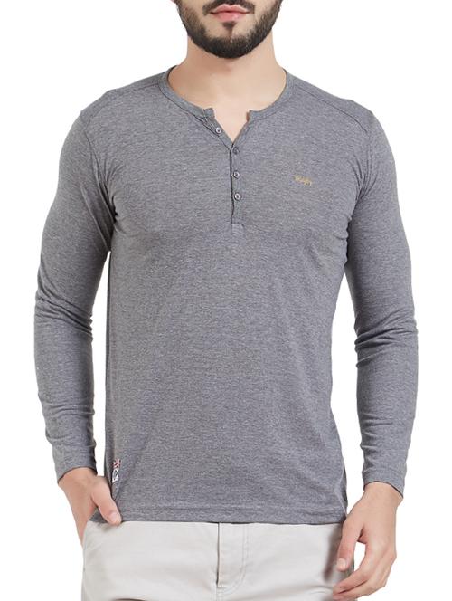 grey cotton t-shirt - 15339166 - Standard Image - 1