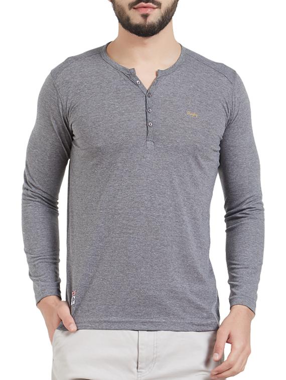 grey cotton t-shirt - 15339166 - Zoom Image - 1