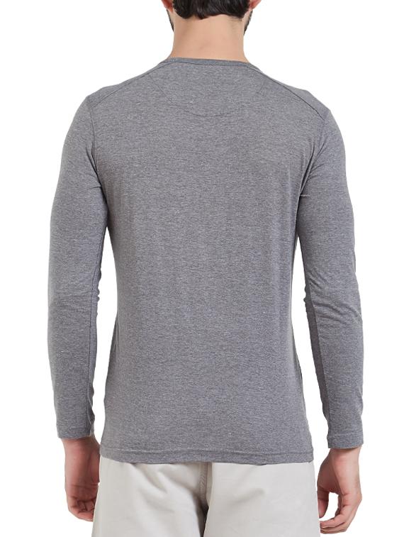 grey cotton t-shirt - 15339166 - Zoom Image - 3