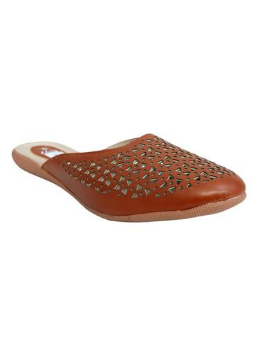 tan pu slip on sandals - 15339299 - Very Small Image - 1