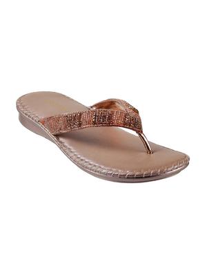 brown leather toe separator sandals - 15339447 - Standard Image - 1