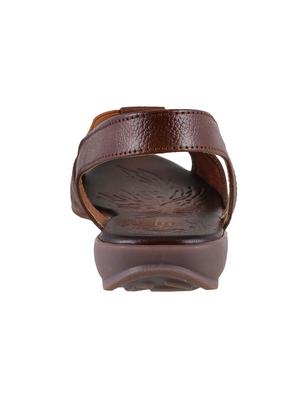 brown faux leather back strap sandals - 15339484 - Standard Image - 3
