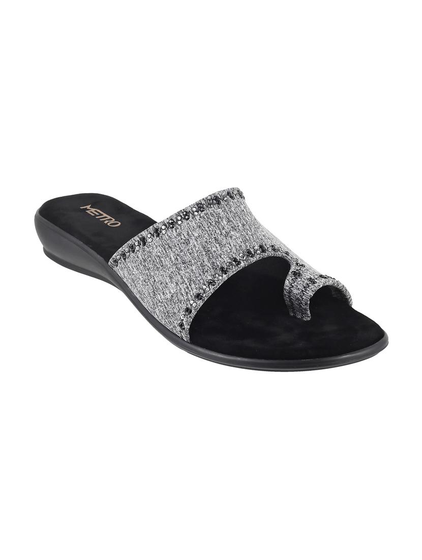 black one toe sandal - 15339514 - Zoom Image - 1