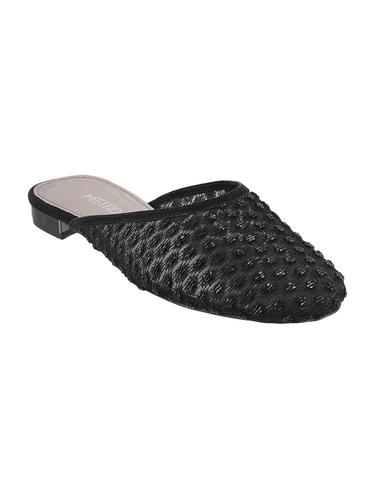 black faux leather mules sandals - 15339536 - Very Small Image - 1
