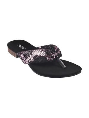 pink faux leather toe separator sandals - 15339568 - Standard Image - 1