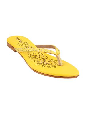 yellow toe separator slippers - 15339571 - Standard Image - 1