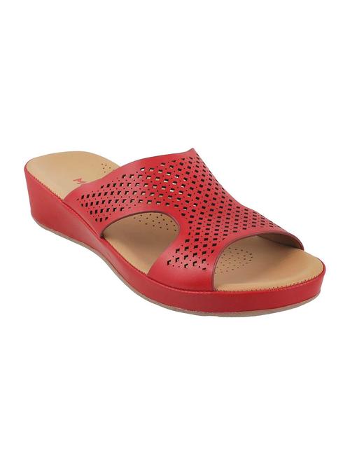 red platforms wedge - 15339639 - Standard Image - 1