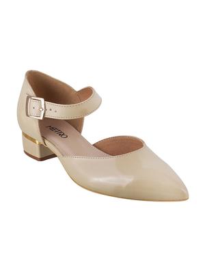 beige leatherette ankle strap sandals - 15339696 - Standard Image - 1