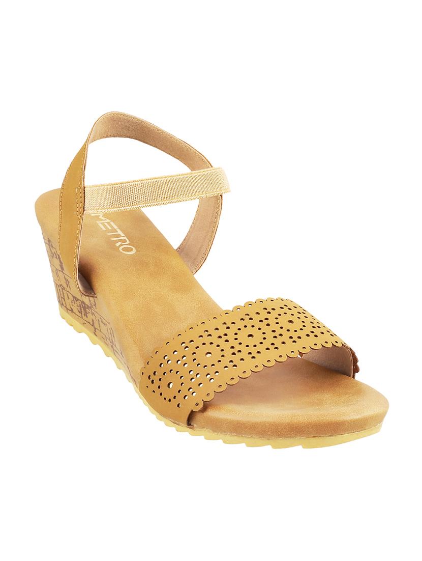 yellow back strap wedges - 15339715 - Zoom Image - 1