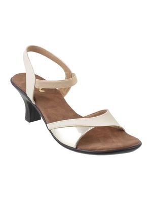 beige leatherette back strap sandals - 15339718 - Standard Image - 1