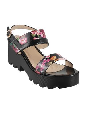 black back strap sandals - 15339756 - Standard Image - 1
