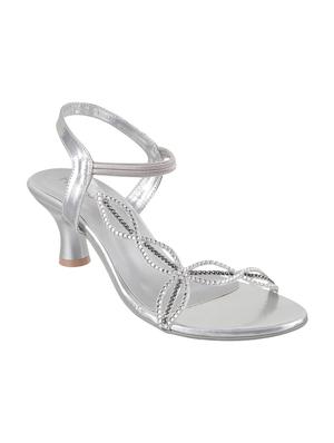 silver ankle strap sandals - 15339768 - Standard Image - 1