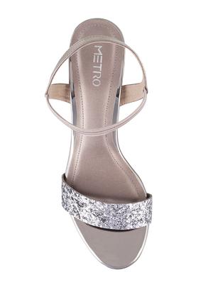 grey back strap sandals - 15339809 - Standard Image - 4
