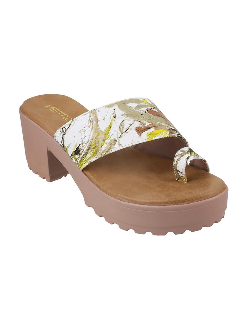 white one toe sandals - 15339832 - Zoom Image - 1