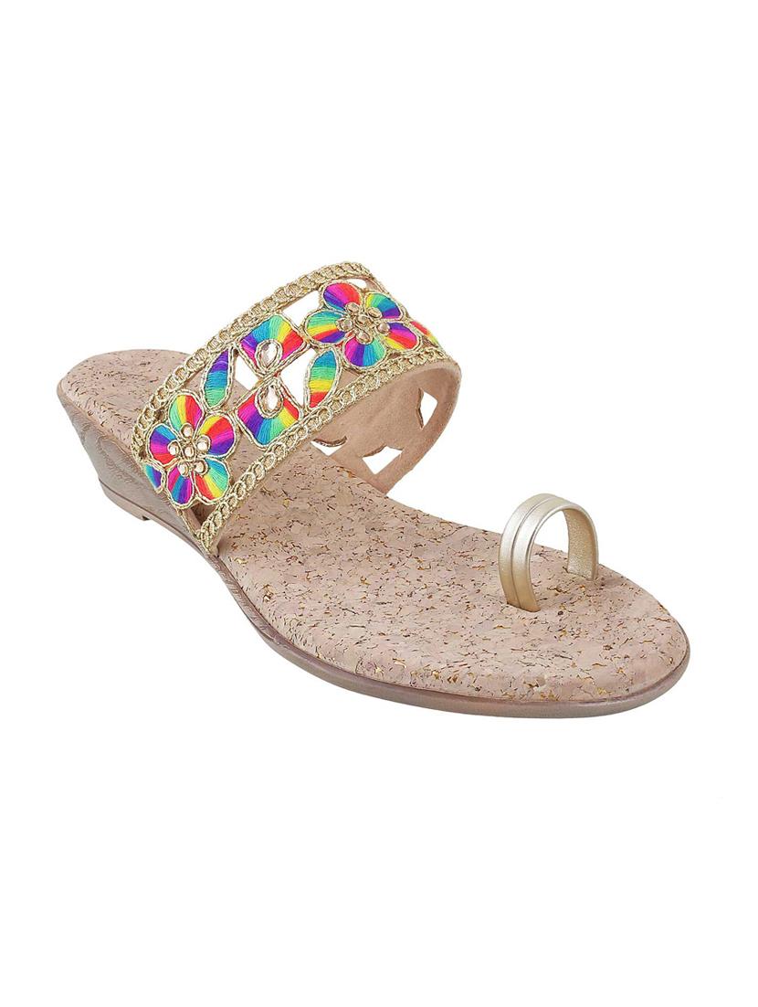 multi colored one toe wedges - 15339852 - Zoom Image - 1