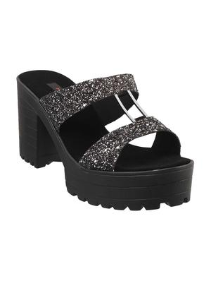 black slip on sandals - 15339864 - Standard Image - 1