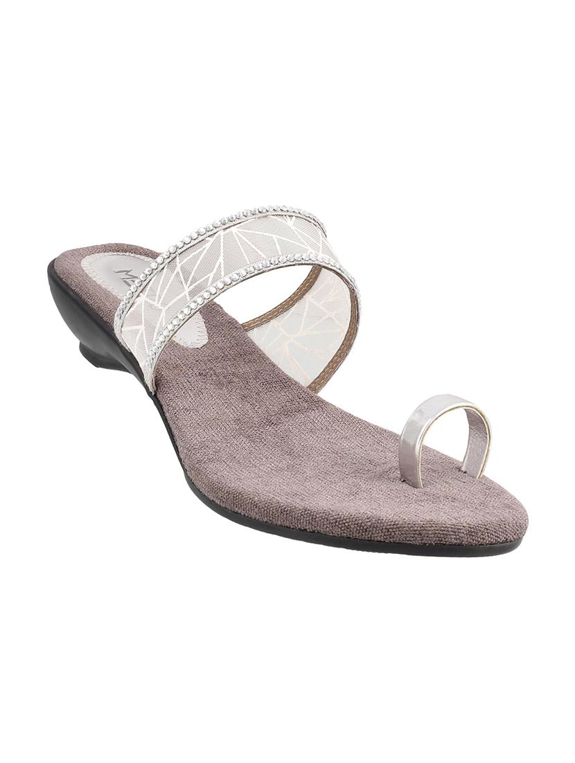 silver one toe sandals - 15339895 - Zoom Image - 1