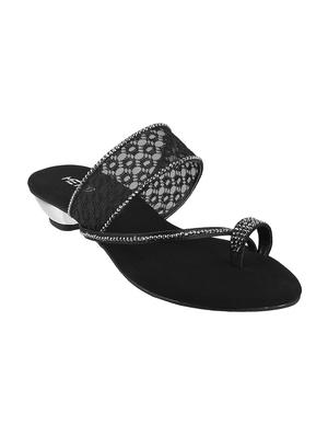 black one toe sandals - 15339914 - Standard Image - 1