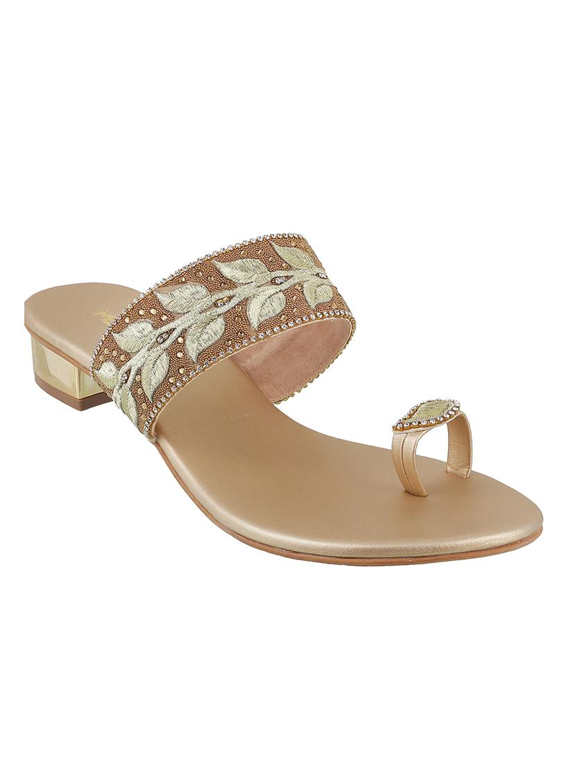 gold one toe sandals - 15339938 - Zoom Image - 1