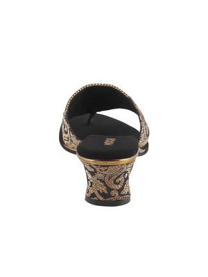 black suede toe separator sandals - 15339942 - Standard Image - 3