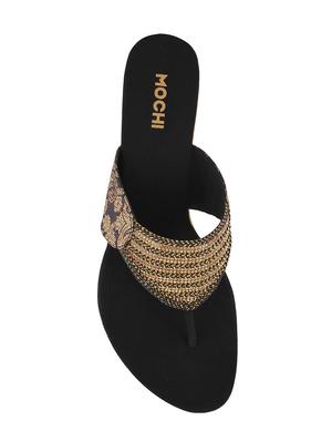 black suede toe separator sandals - 15339942 - Standard Image - 4