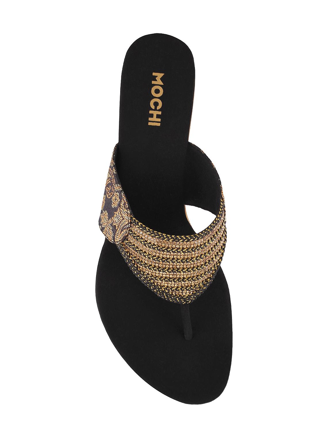 black suede toe separator sandals - 15339942 - Zoom Image - 4
