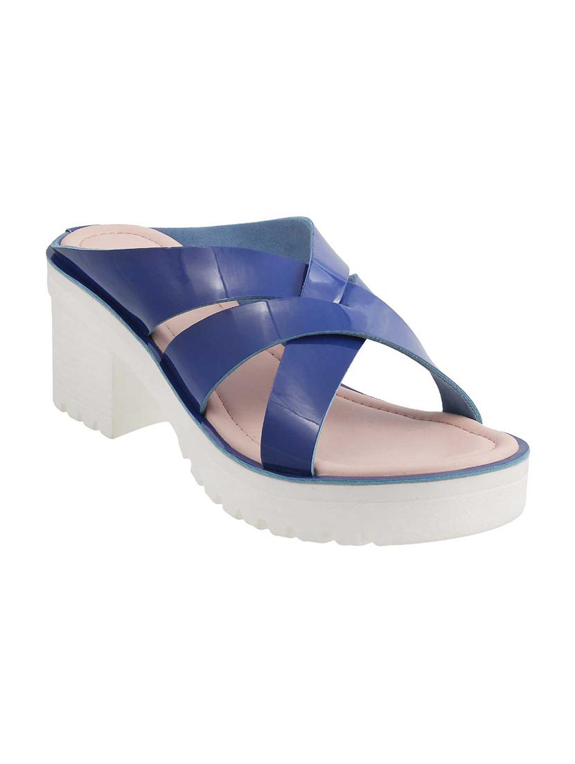 blue slip on sandals - 15339971 - Zoom Image - 1