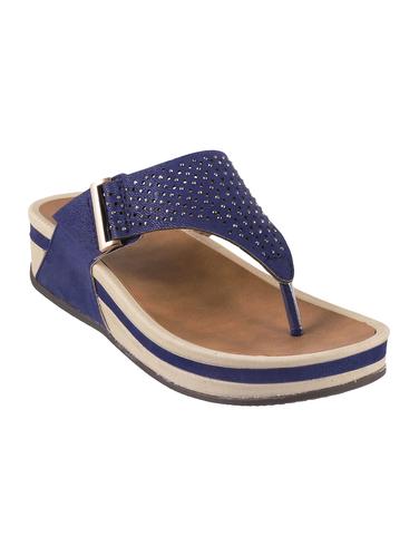 light blue leatherette toe separator wedges - 15339979 - Very Small Image - 1